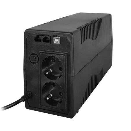 ups 900va 500w cu stabilizator si management, 2x schuko, ecran lcd si acumulator 12v 9ah, ted electric ted003942