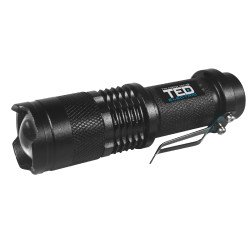 lanterna cu acumulator litiu-ion 14500, 240lm, sk-68 ted