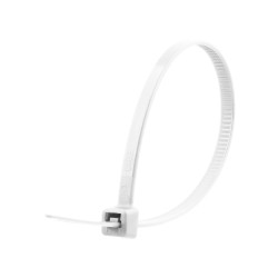 colier plastic 140mm x 3,5mm alb, ted