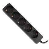 prelungitor 1.5 metri cu 5 schuko, cablu 3x 1.5mm, culoare negru, putere 3680w 16a, ted electric ted001849