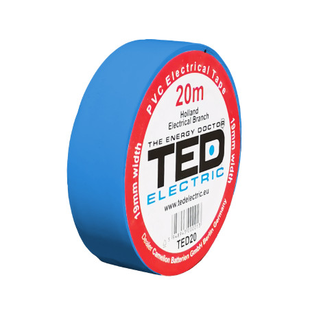 banda izolatoare 20m x 19mm albastra, ted