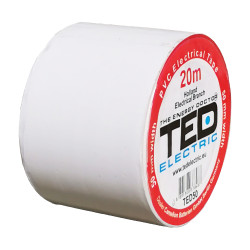 banda izolatoare 20m x 50mm alba, ted