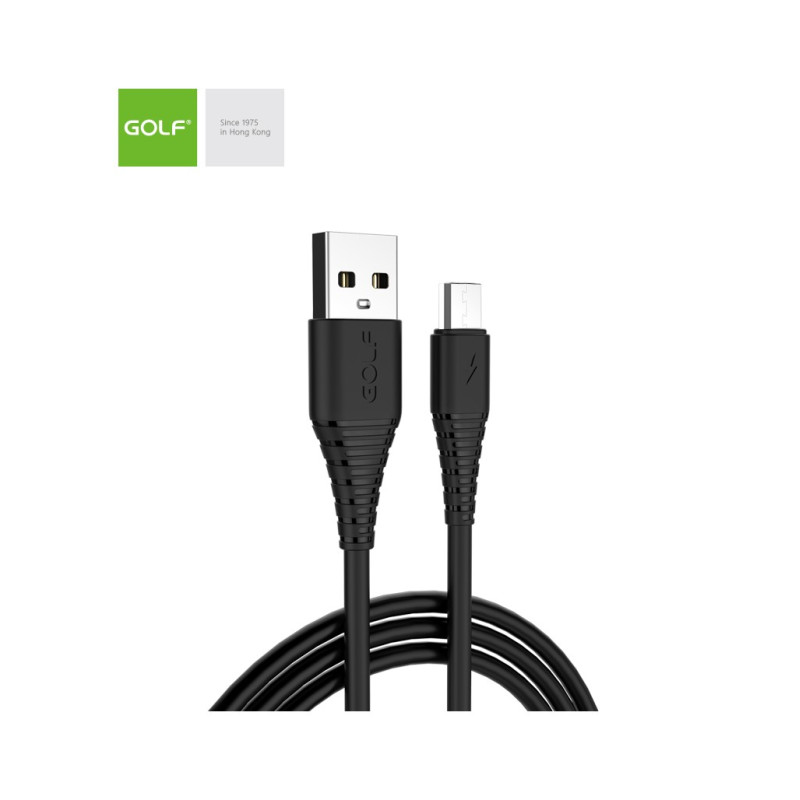 cablu incarcare microusb flying fish fast, culoare negru, incarca cu 3a, golf 64m