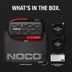 robot pornire auto, jump starter auto 12v portabil, curent pornire 4250a litiu-ion, noco boost gbx155