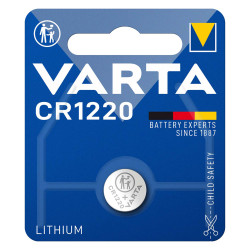 baterie litiu 3v cr1220 35mah, dimensiuni 12 x 20 mm varta blister 1