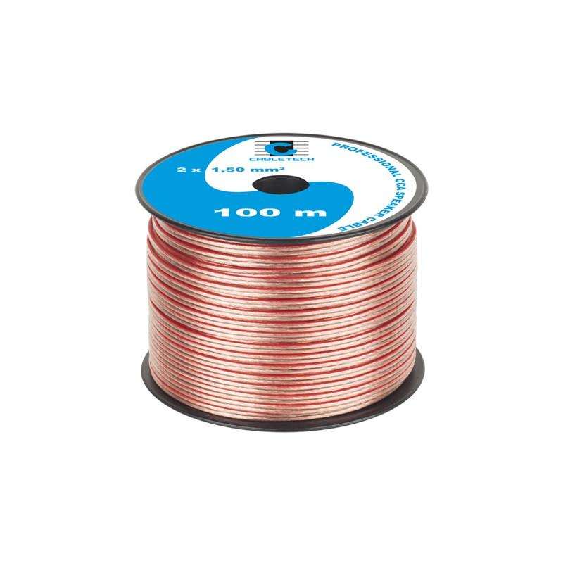 cablu bifilar panglica transparent (tip siliconic) pentru boxe 2 x 1,5 kab0358