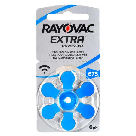 baterii aparat auditiv 675a 640mah 1.45v rayovac blister 6