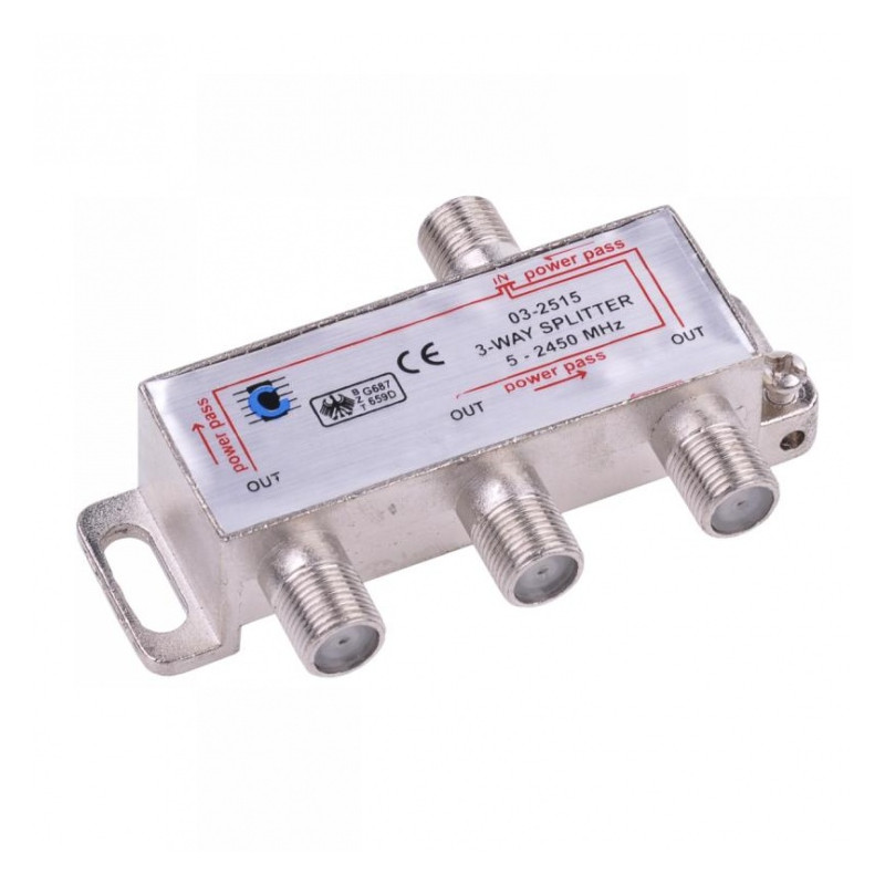 spliter catv 3 cai quality 5 - 2450 mhz ted202927 spliter catv 3 cai quality 5 - 2450 mhz ted202927