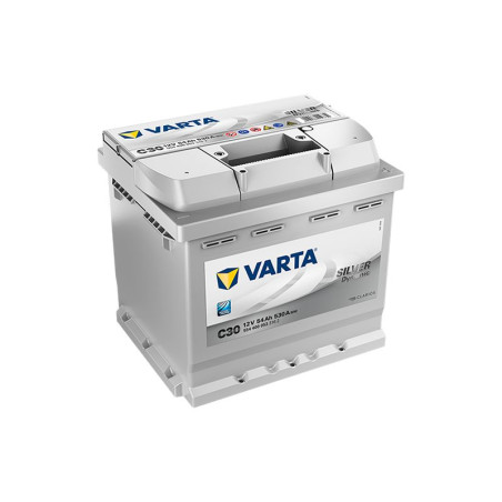 baterie auto 12v 54ah silver dynamic, pornire 530a, dimensiuni 207 x 175 x 190 mm borna+ dreapta varta 554400053