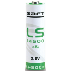 baterie litiu saft 3.6v ls14500 2600mah, dimensiuni 14.5 x 50.5 mm bulk