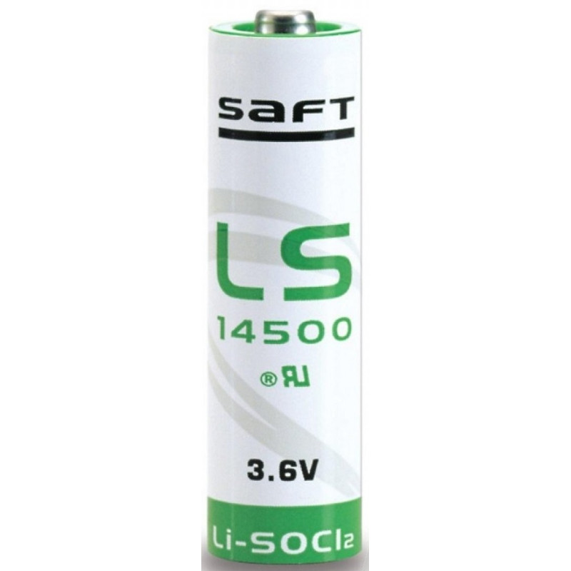 baterie litiu saft 3.6v ls14500 2600mah, dimensiuni 14.5 x 50.5 mm bulk