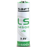 baterie litiu saft 3.6v ls14500 2600mah, dimensiuni 14.5 x 50.5 mm bulk