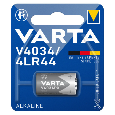 baterie alcalina 4lr44 476a 6v varta blister 1