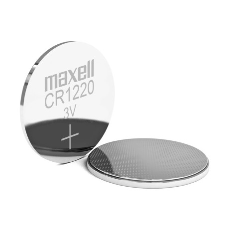 baterie litiu 3v cr1220 36mah, dimensiuni 12 x 20 mm maxell blister 1