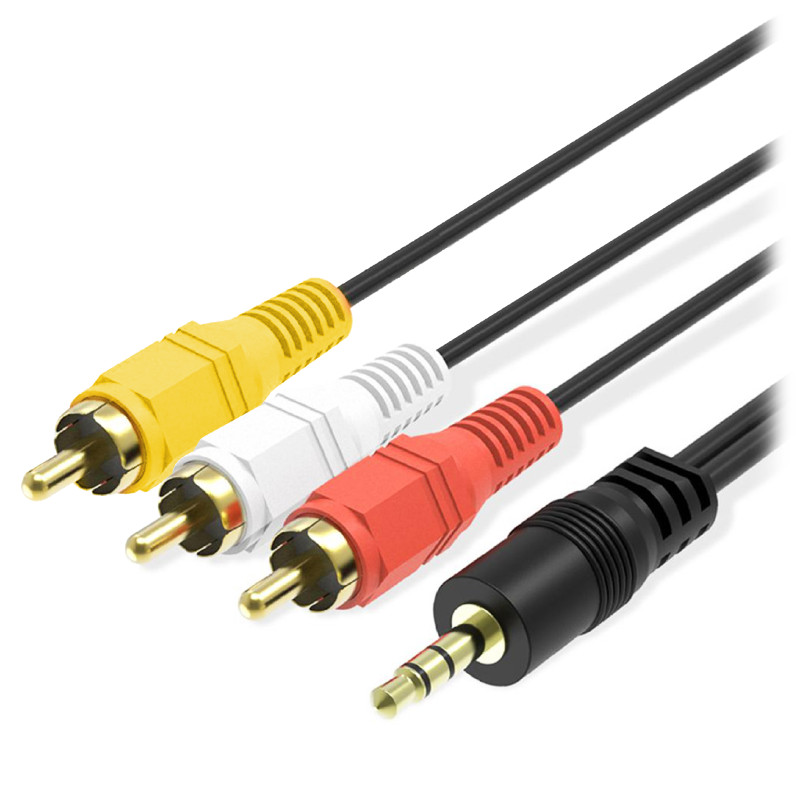 cablu 3 rca tata x jack 3,5 tata 1,2-1,5 ml. ted932429 cablu 3 rca tata x jack 3,5 tata 1,2-1,5 ml. ted932429