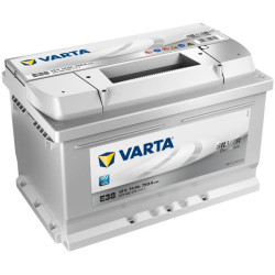 baterie auto 12v 74ah, pornire 750a, dimensiuni 278 x 175 x 175 mm borna+ dreapta varta 574402075