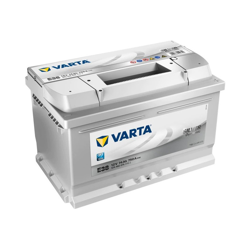 baterie auto 12v 74ah, pornire 750a, dimensiuni 278 x 175 x 175 mm borna+ dreapta varta 574402075