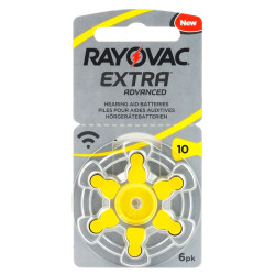 baterii aparat auditiv 10a 105mah 1.45v rayovac blister 6