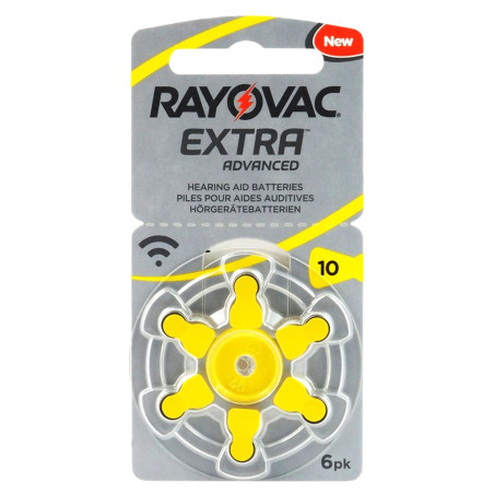 baterii aparat auditiv 10a 105mah 1.45v rayovac blister 6