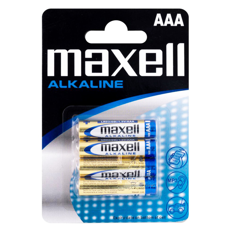 baterii alcaline aaa lr3 1.5v maxell blister 4 baterii alcaline aaa lr3 1.5v maxell blister 4