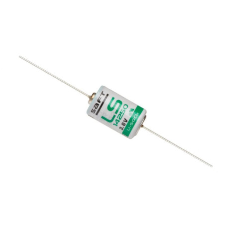 baterie litiu saft 3.6v ls14250cna 1200mah cu conexiuni, dimensiuni 14.5 x 25.5 mm bulk