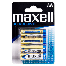 baterii alcaline aa lr6 1.5v maxell blister 4