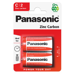 baterii c r14 1.5v panasonic zinc blister 2