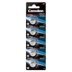 baterie litiu 3v cr1225 50mah, dimensiuni 12 x 2.5 mm camelion blister 5