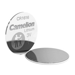 baterie litiu 3v cr1616 50mah, dimensiuni 16 x 1.6 mm camelion blister 5