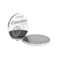 baterie litiu 3v cr2032 220mah, dimensiuni 20 x 3.2 mm camelion blister 5