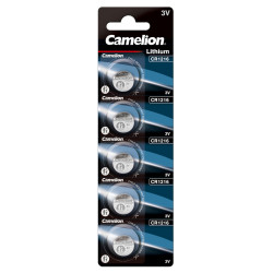 baterie litiu 3v cr1216 29mah, dimensiuni 12 x 1.6 mm camelion blister 5