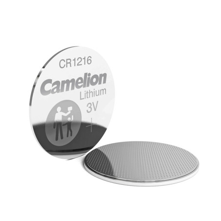 baterie litiu 3v cr1216 29mah, dimensiuni 12 x 1.6 mm camelion blister 5