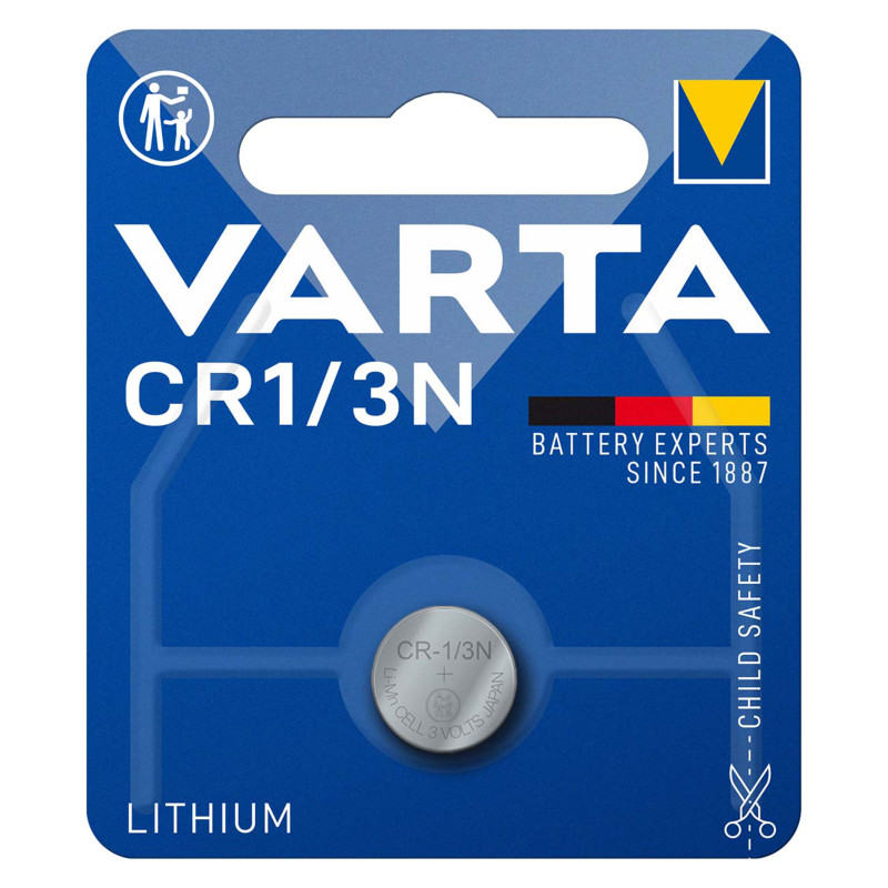 baterie litiu 3v cr1/3n 170mah, dimensiuni 11.6 x 10.8 mm varta blister 1 baterie litiu 3v cr1/3n 170mah, dimensiuni 11.6 x 10.8 mm varta blister 1