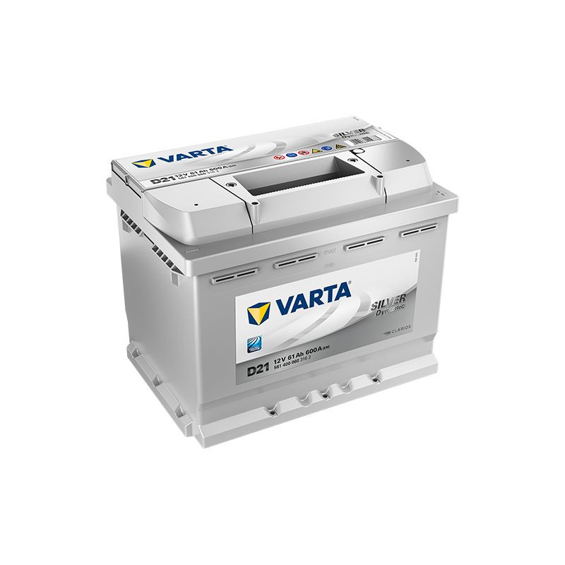 baterie auto 12v 61ah silver dynamic, pornire 600a, dimensiuni 242 x 175 x 175 mm borna+ dreapta varta 561400060