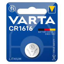 baterie litiu 3v cr1616 55mah, dimensiuni 16 x 1.6 mm varta blister 1