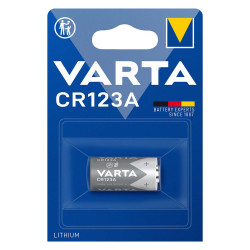 baterie litiu 3v cr123a 1430mah, dimensiuni 16.8 x 34.55 mm varta blister 1