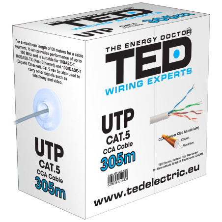 cablu utp cat.5 cca 0.50 mm ted wire expert ted002488