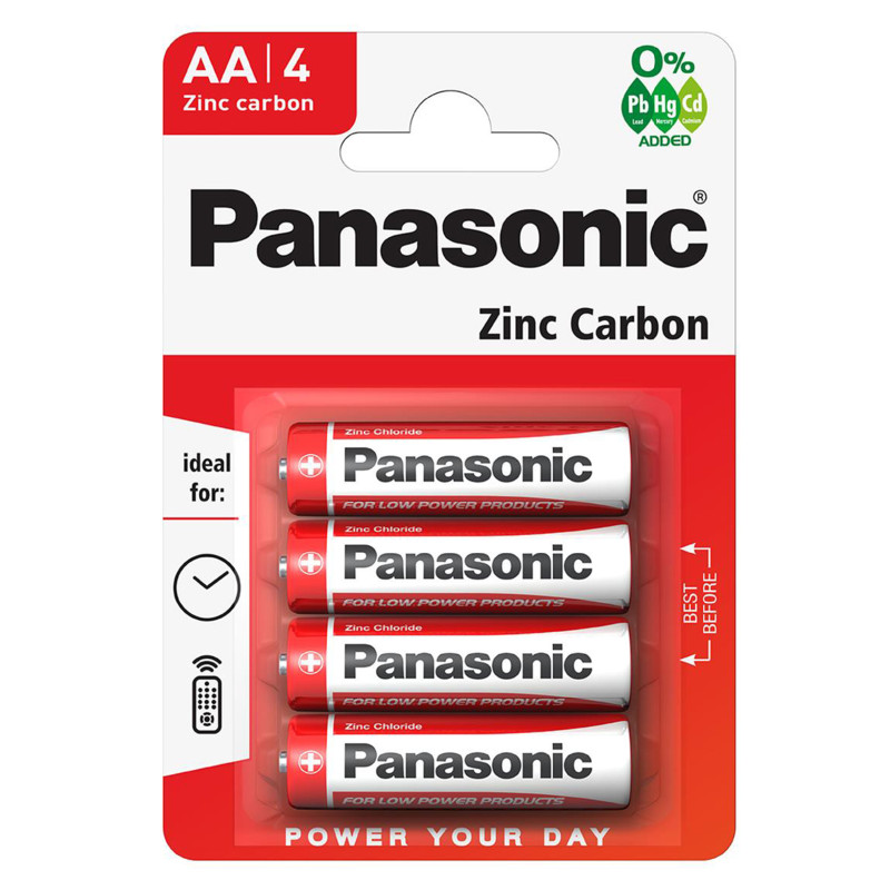 baterii aa lr6 1.5v panasonic zinc blister 4 baterii aa lr6 1.5v panasonic zinc blister 4