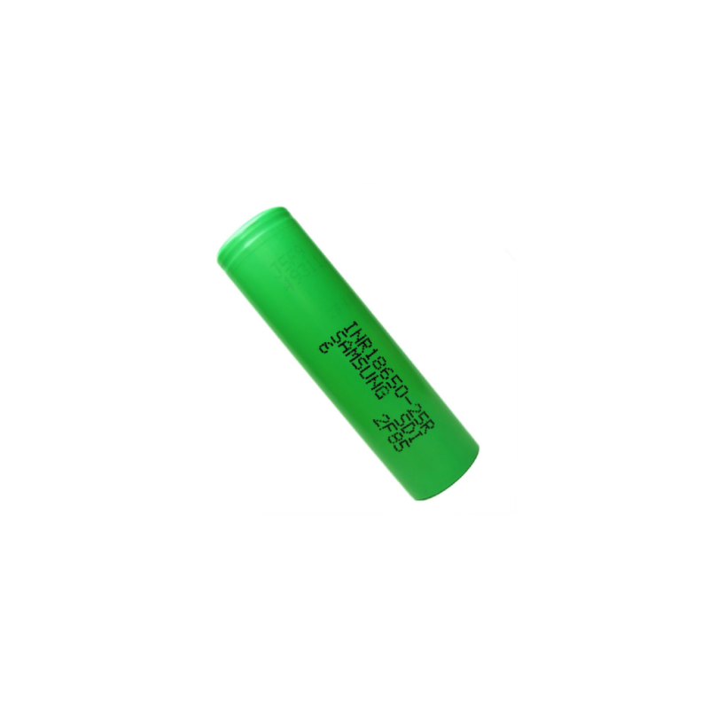 acumulator li-ion 3.7v 18650 25r inr 2500mah verde, dimensiuni 18 x 65 mm, descarcare 20a bulk sony