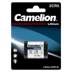 baterie litiu 6v 2cr5 1400mah, dimensiuni 34 x 17 x 45 mm camelion blister 1