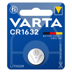 baterie litiu 3v cr1632 137mah, dimensiuni 16 x 3.2 mm varta blister 1