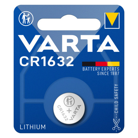 baterie litiu 3v cr1632 137mah, dimensiuni 16 x 3.2 mm varta blister 1