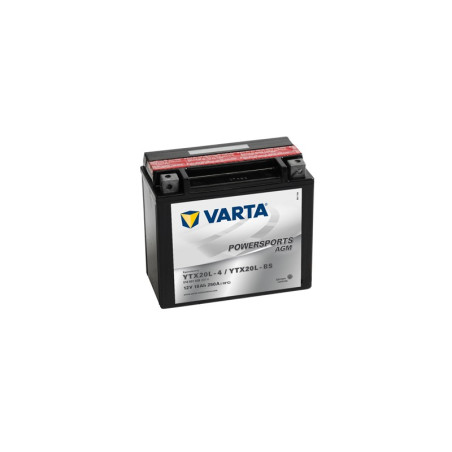 baterie moto 12v 18ah, pornire 250a, dimensiuni 177 x 456 x 88 mm varta agm borna+ stanga 518901026