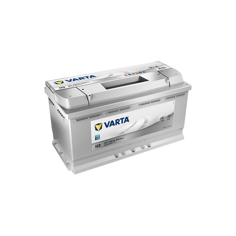 baterie auto 12v 100ah silver dynamic, pornire 830a, dimensiuni 353 x 175 x 190 mm borna+ dreapta varta 600402083