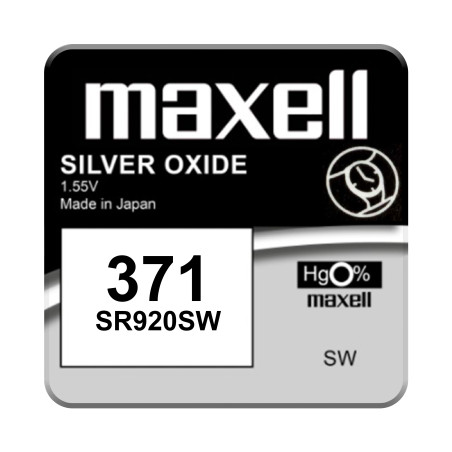 baterie ceas sr920w 371 1.55v 45mah maxell blister 1