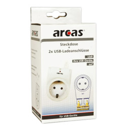 priza cu 2 iesiri usb, maxim 2.1a, arcas