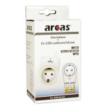 priza cu 2 iesiri usb, maxim 2.1a, arcas