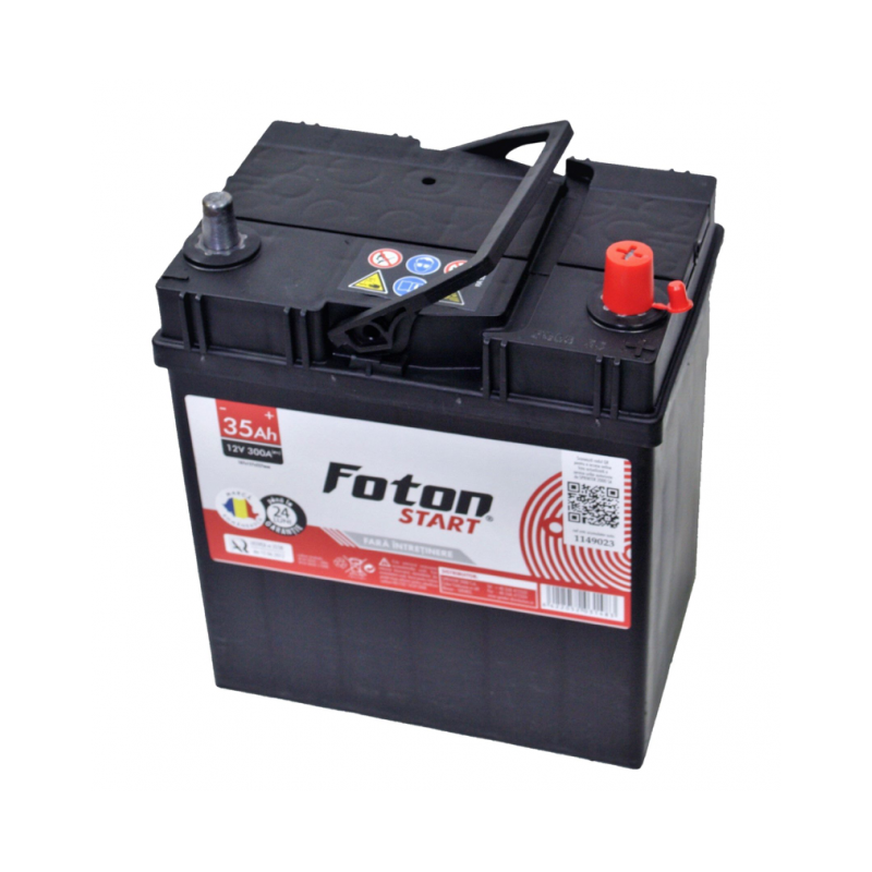 baterie auto 12v 35ah, pornire 300a, dimensiuni 187 x 127 x 227 mm borna+ dreapta foton start baterie auto 12v 35ah, pornire 300a, dimensiuni 187 x 127 x 227 mm borna+ dreapta foton start