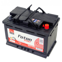 baterie auto 12v 74ah, pornire 680a, dimensiuni 278 x 175 x 190 mm borna+ dreapta foton start