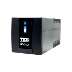 ups 1100va 600w cu stabilizator si management, 4x schuko, ecran lcd si 2x acumulator 12v 7ah, ted electric ted004628